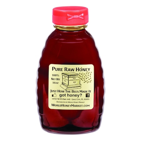Pure Raw Honey Florida Holly Honey 16 oz Bottle FH-5035